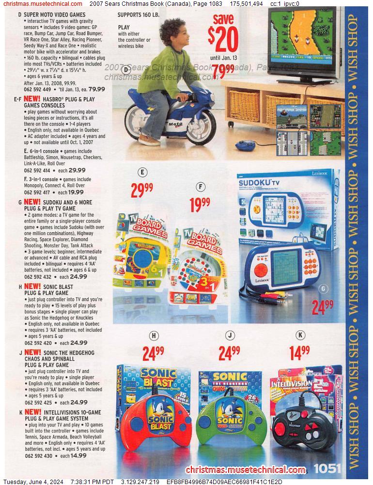 2007 Sears Christmas Book (Canada), Page 1083