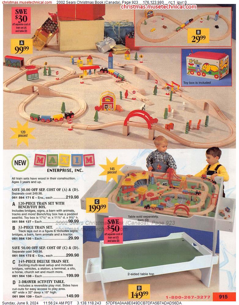 2002 Sears Christmas Book (Canada), Page 923