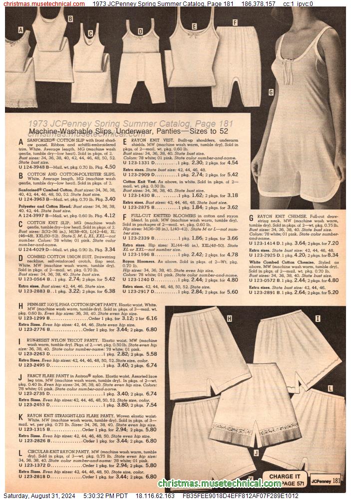 1973 JCPenney Spring Summer Catalog, Page 181