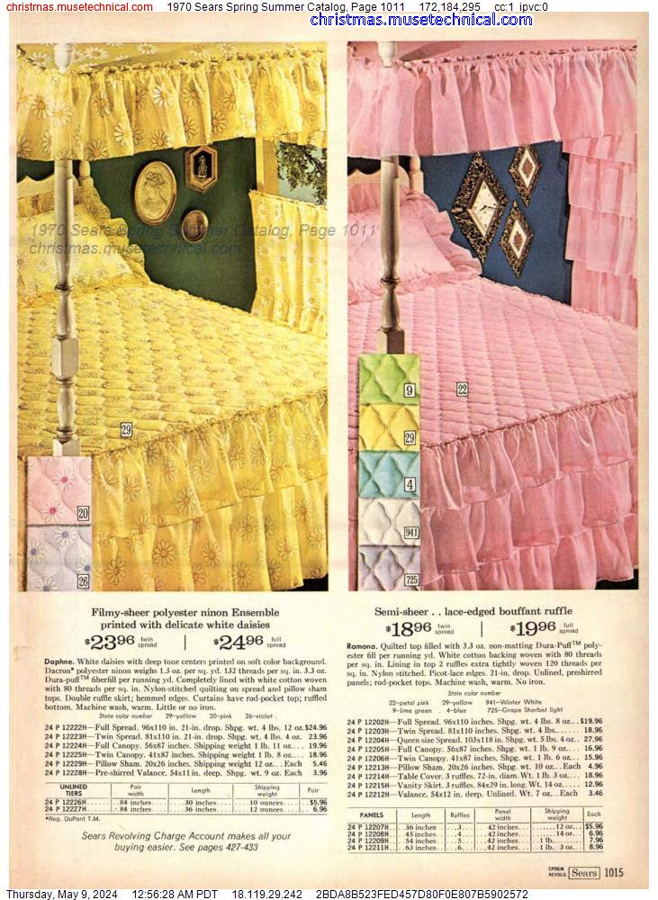 1970 Sears Spring Summer Catalog, Page 1011 - Catalogs & Wishbooks