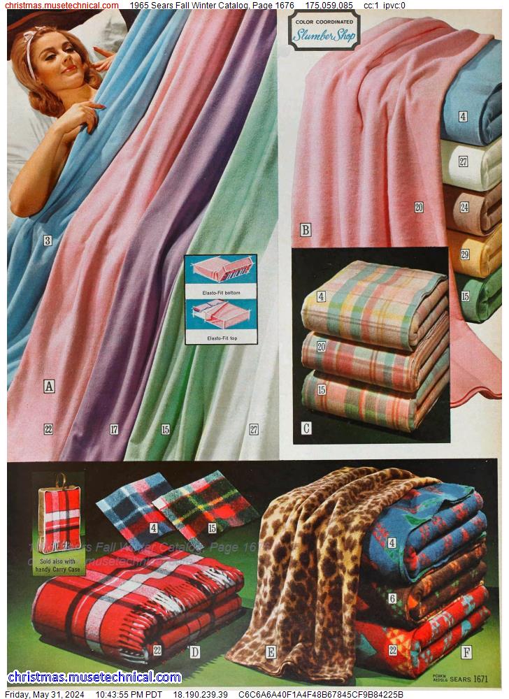1965 Sears Fall Winter Catalog, Page 1676