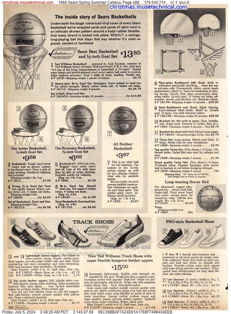 1968 Sears Spring Summer Catalog, Page 488
