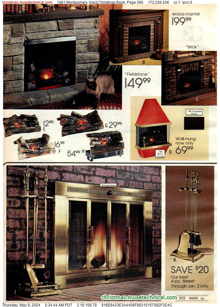 1981 Montgomery Ward Christmas Book, Page 360