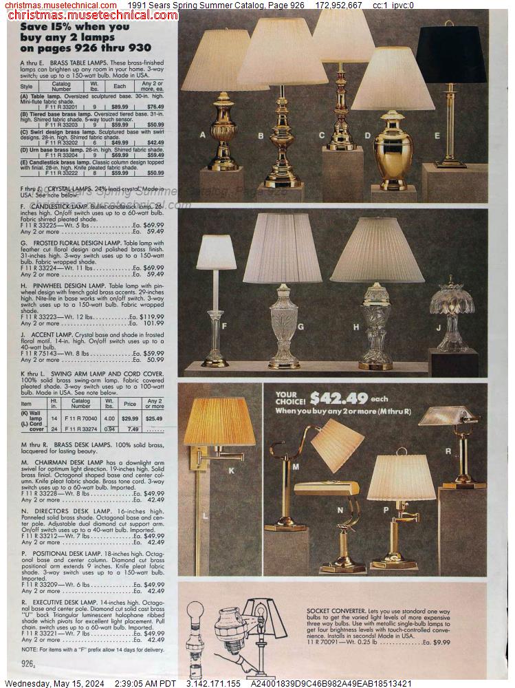 1991 Sears Spring Summer Catalog, Page 926