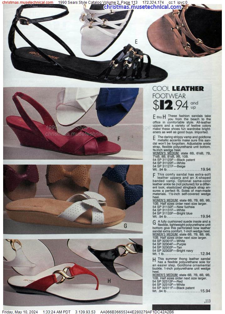 1990 Sears Style Catalog Volume 2, Page 113