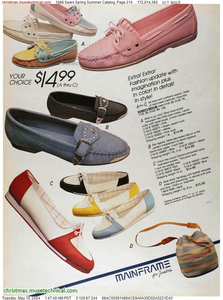 1988 Sears Spring Summer Catalog, Page 314