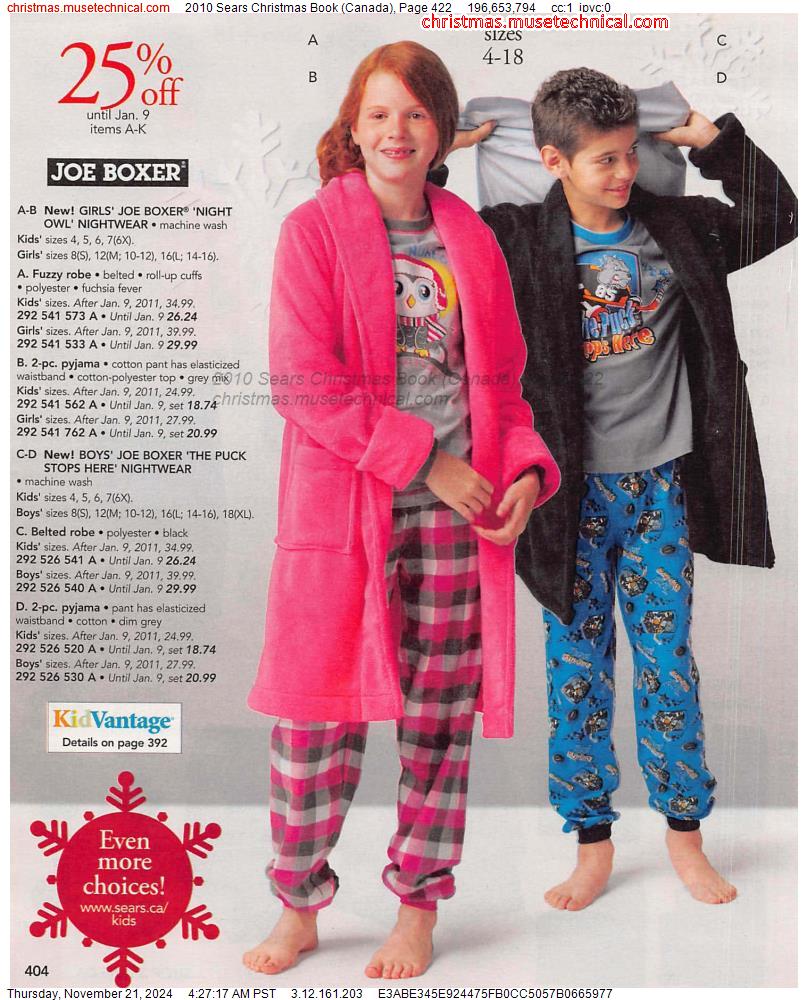 2010 Sears Christmas Book (Canada), Page 422