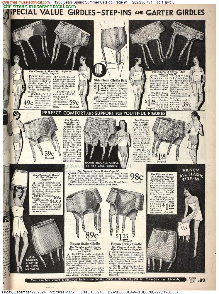 1930 Sears Spring Summer Catalog, Page 91