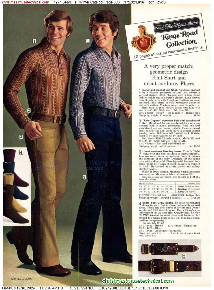 1971 Sears Fall Winter Catalog, Page 600