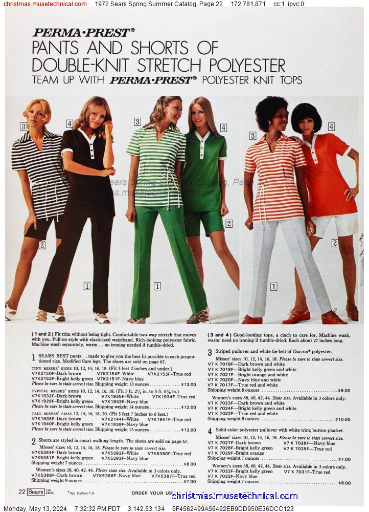 1972 Sears Spring Summer Catalog, Page 22