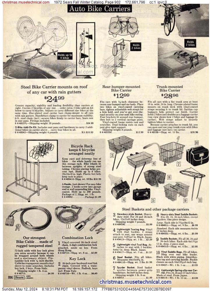 1972 Sears Fall Winter Catalog, Page 902