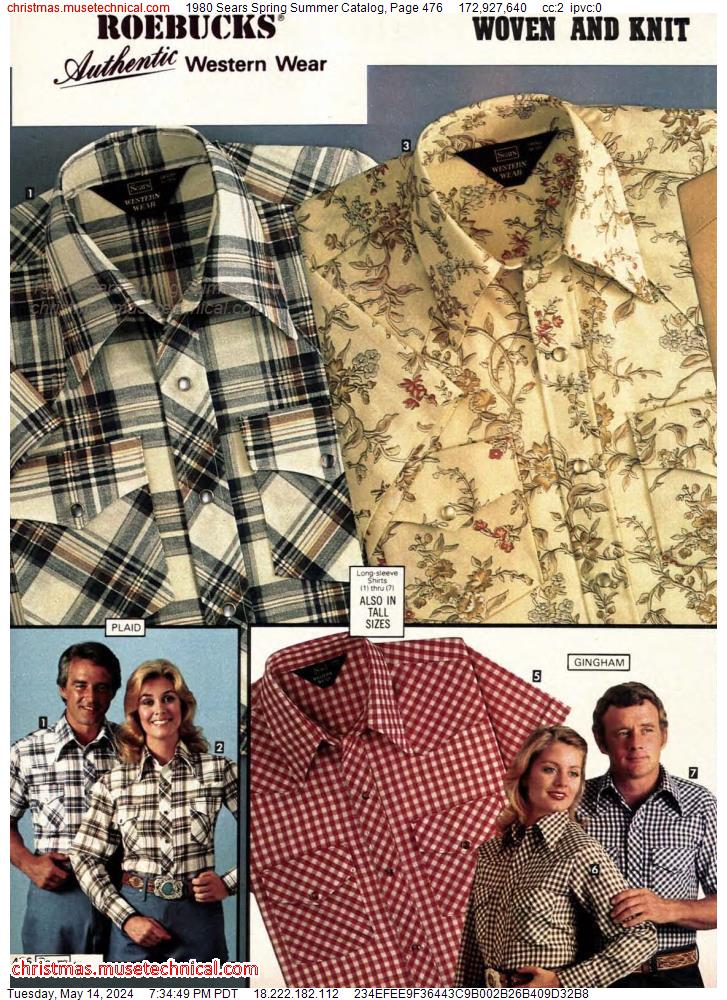 1980 Sears Spring Summer Catalog, Page 476