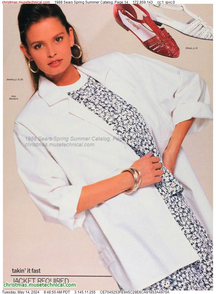 1988 Sears Spring Summer Catalog, Page 14