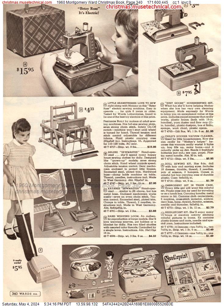 1960 Montgomery Ward Christmas Book, Page 340