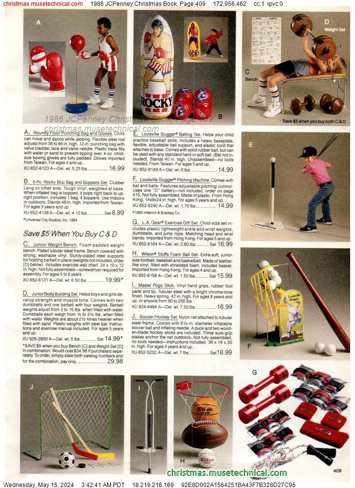 1986 JCPenney Christmas Book, Page 409
