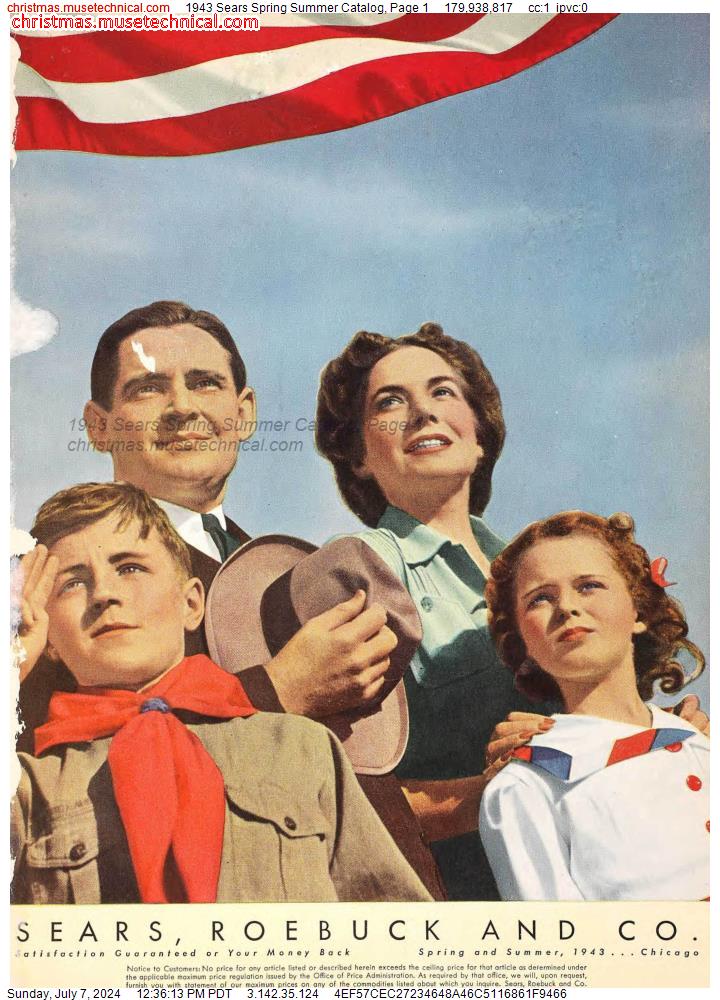 1943 Sears Spring Summer Catalog, Page 1