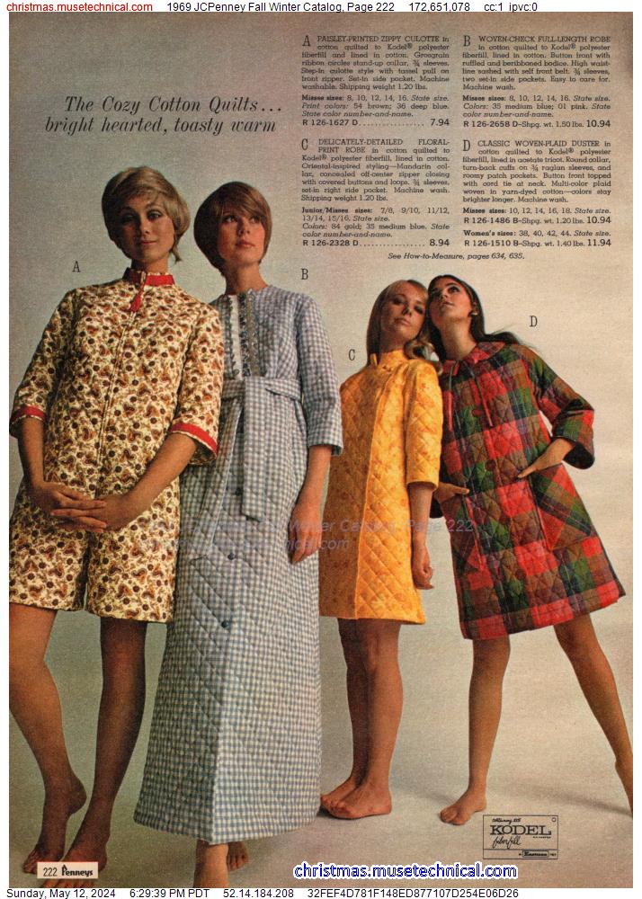 1969 JCPenney Fall Winter Catalog, Page 222