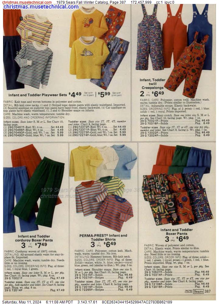 1979 Sears Fall Winter Catalog, Page 387