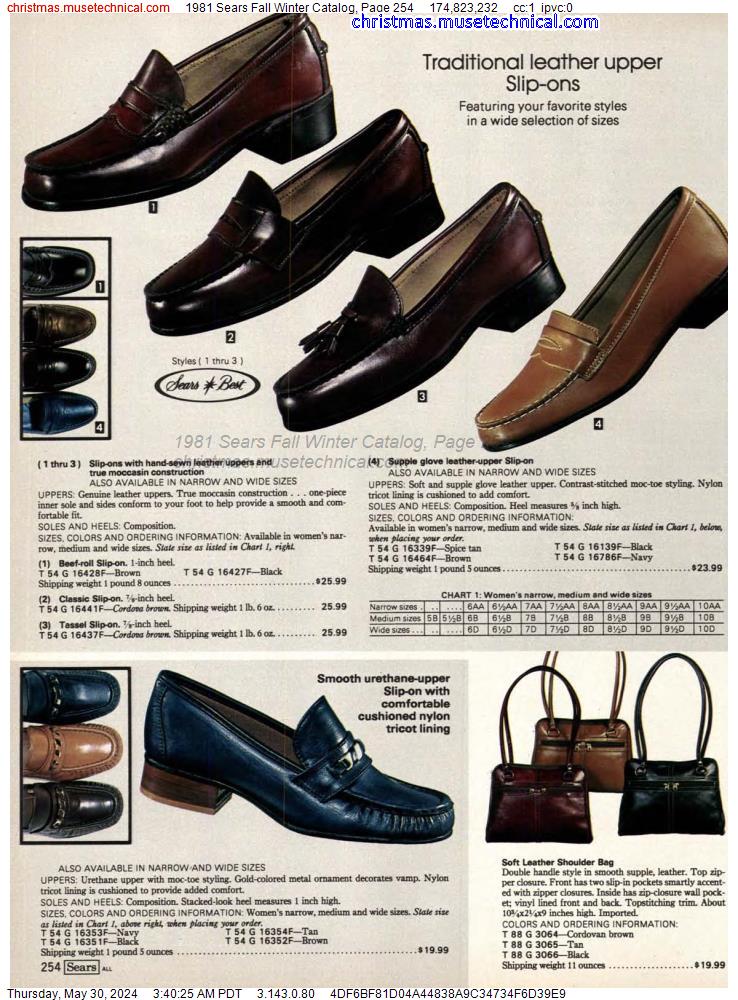 1981 Sears Fall Winter Catalog, Page 254