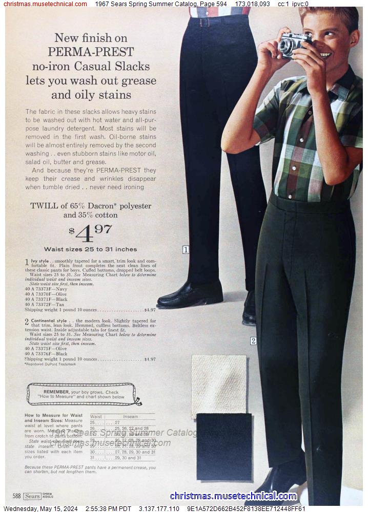 1967 Sears Spring Summer Catalog, Page 594