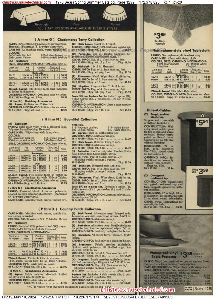 1976 Sears Spring Summer Catalog, Page 1239