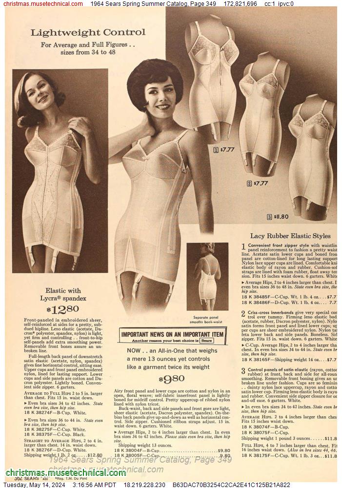 1964 Sears Spring Summer Catalog, Page 349