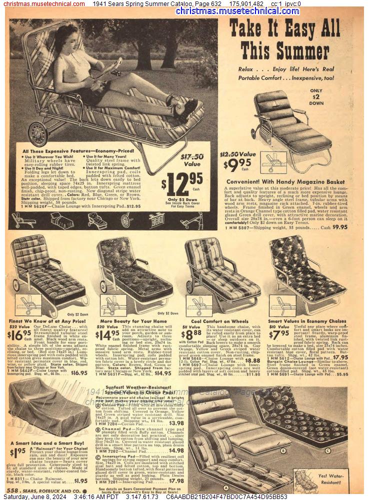 1941 Sears Spring Summer Catalog, Page 632