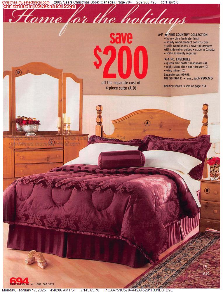 2005 Sears Christmas Book (Canada), Page 704