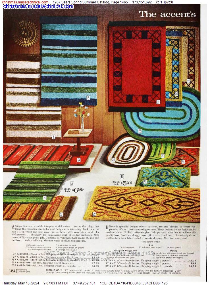 1967 Sears Spring Summer Catalog, Page 1465