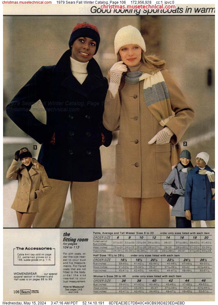 1979 Sears Fall Winter Catalog, Page 106
