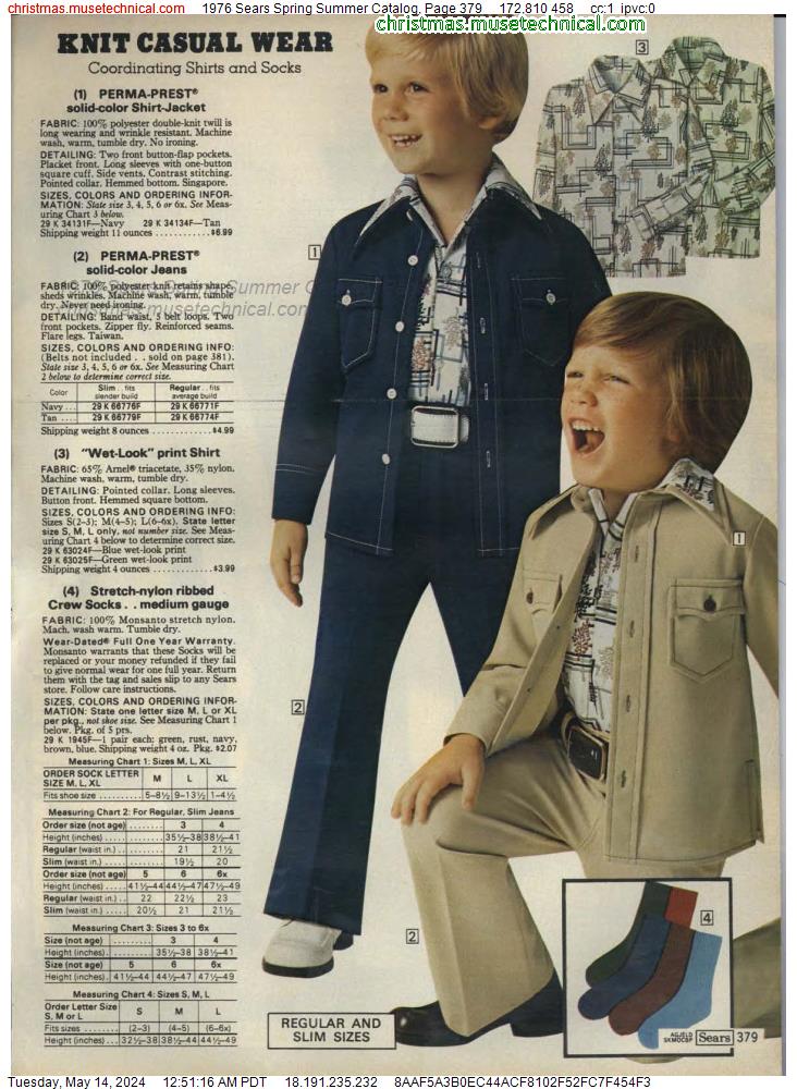 1976 Sears Spring Summer Catalog, Page 379