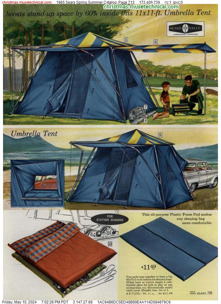 1965 Sears Spring Summer Catalog, Page 713