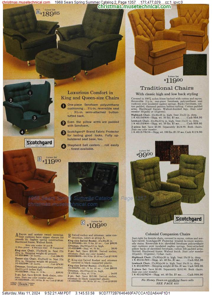 1968 Sears Spring Summer Catalog 2, Page 1357
