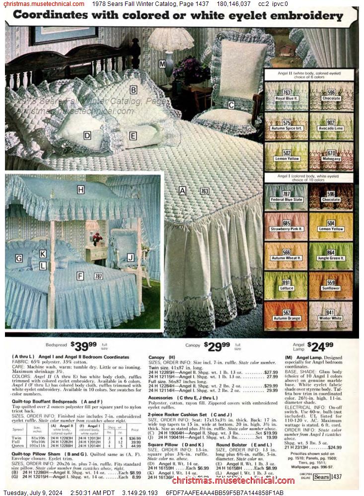 1978 Sears Fall Winter Catalog, Page 1437