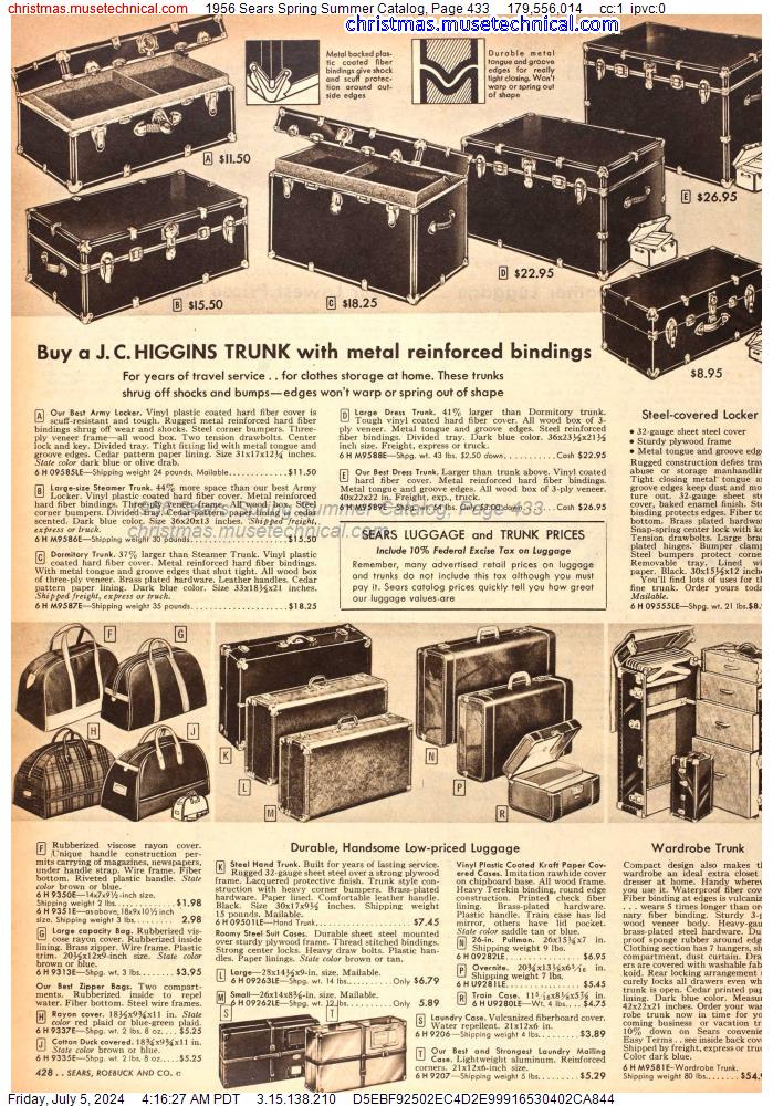 1956 Sears Spring Summer Catalog, Page 433