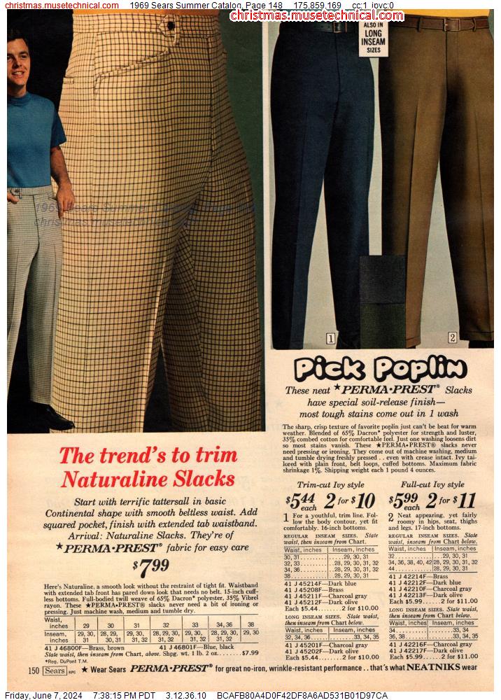 1969 Sears Summer Catalog, Page 148