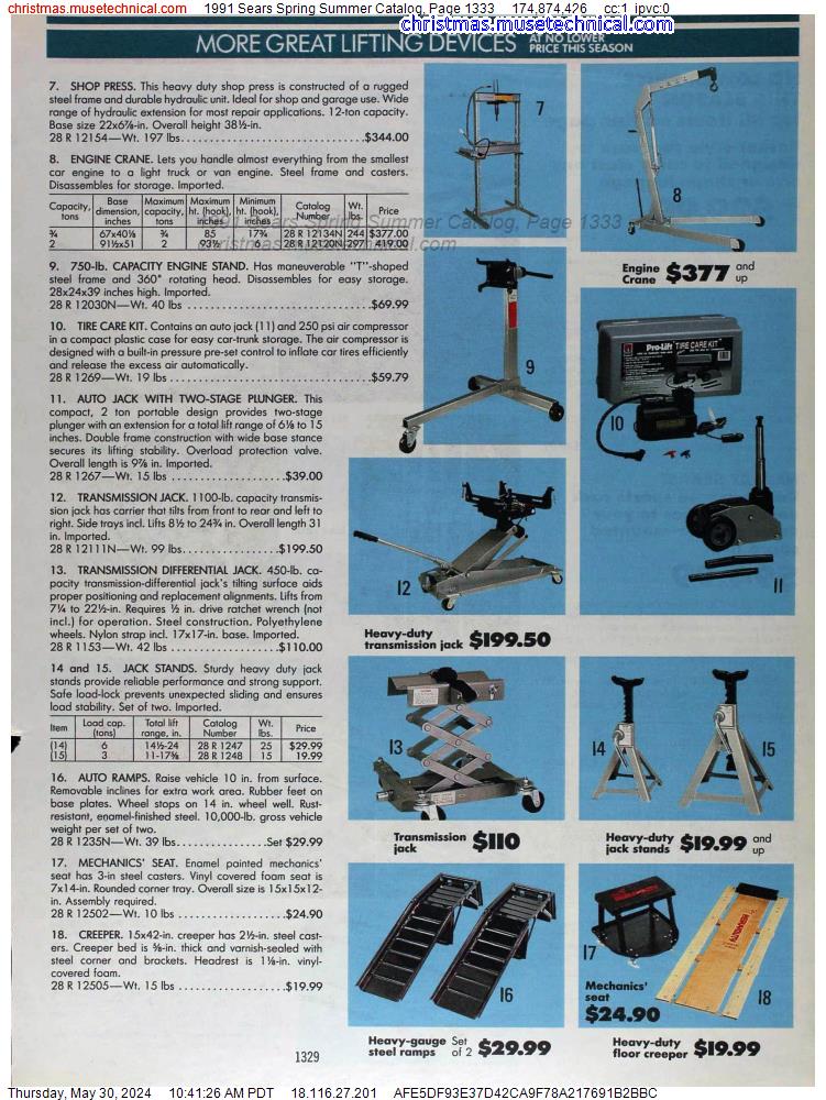 1991 Sears Spring Summer Catalog, Page 1333