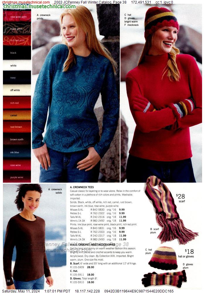 2003 JCPenney Fall Winter Catalog, Page 38