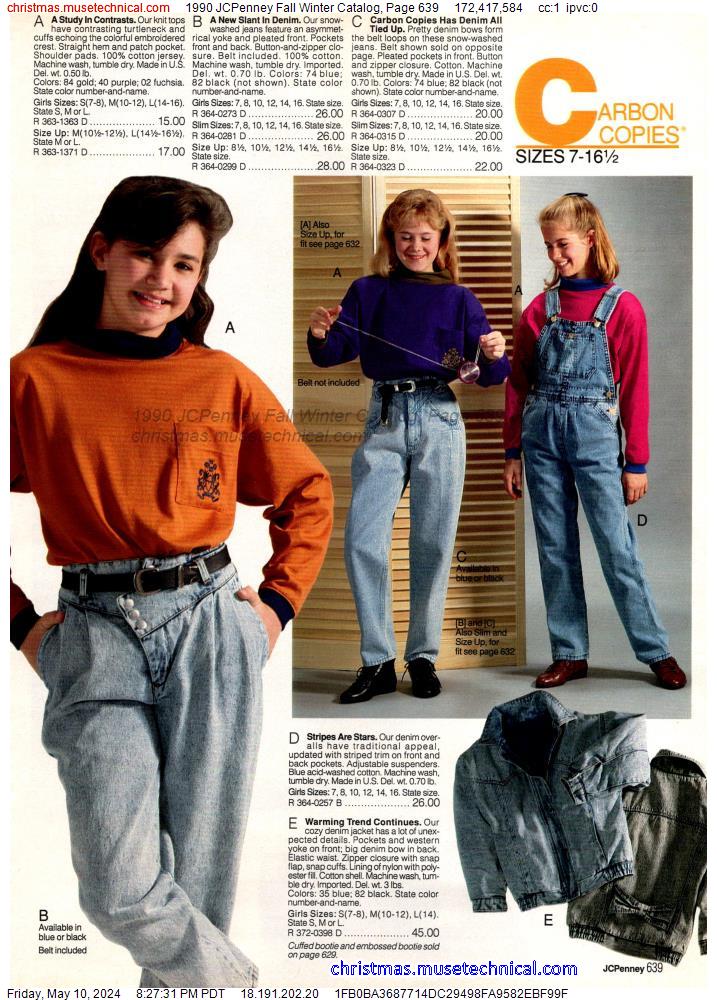 1990 JCPenney Fall Winter Catalog, Page 639
