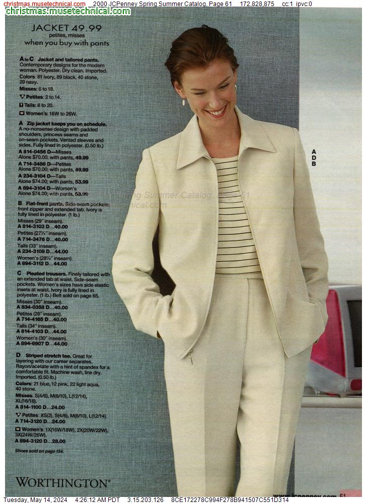 2000 JCPenney Spring Summer Catalog, Page 61