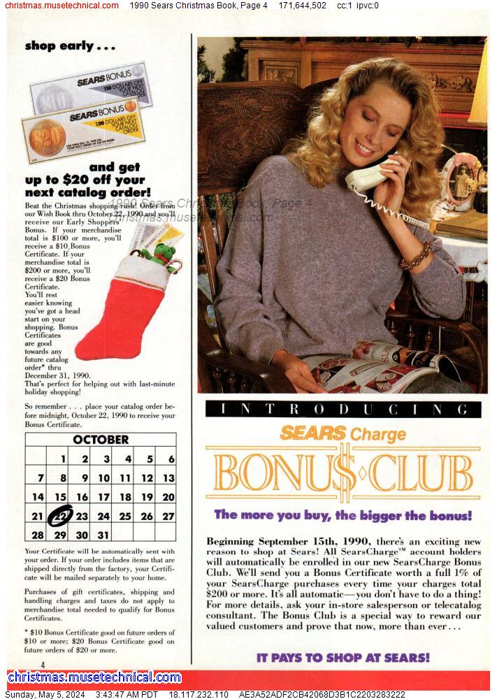1990 Sears Christmas Book, Page 4