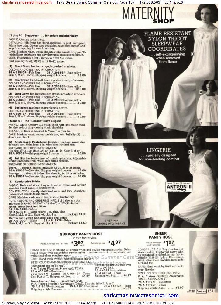1977 Sears Spring Summer Catalog, Page 157