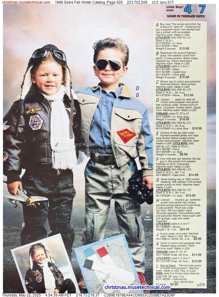 1988 Sears Fall Winter Catalog, Page 529