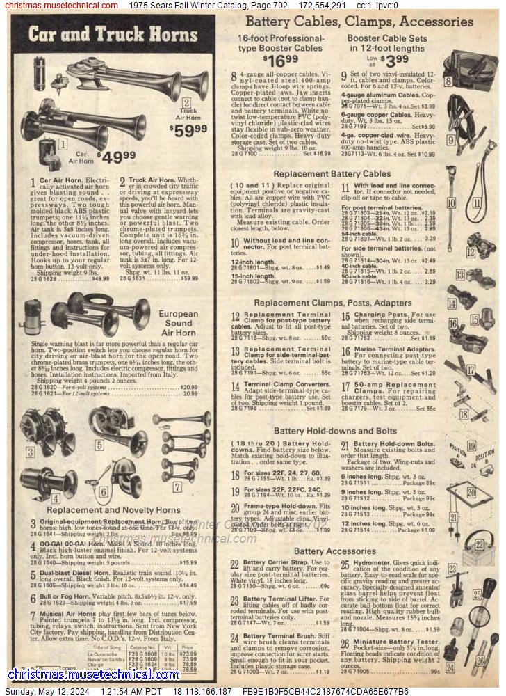 1975 Sears Fall Winter Catalog, Page 702