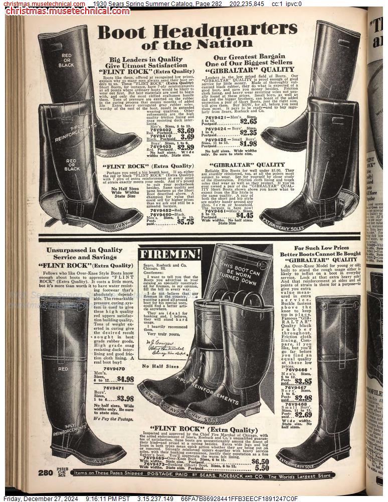 1930 Sears Spring Summer Catalog, Page 282