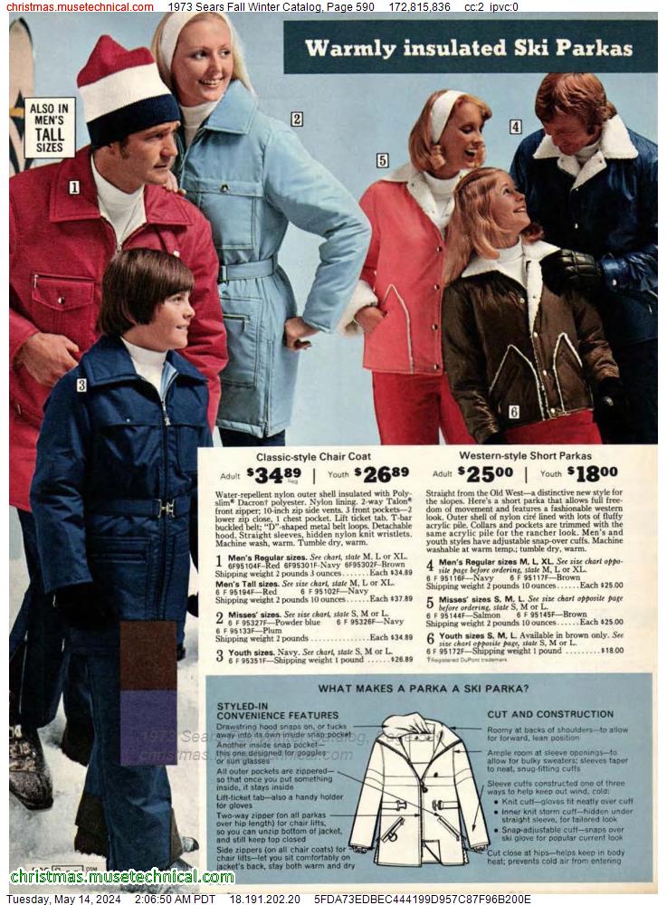 1973 Sears Fall Winter Catalog, Page 590