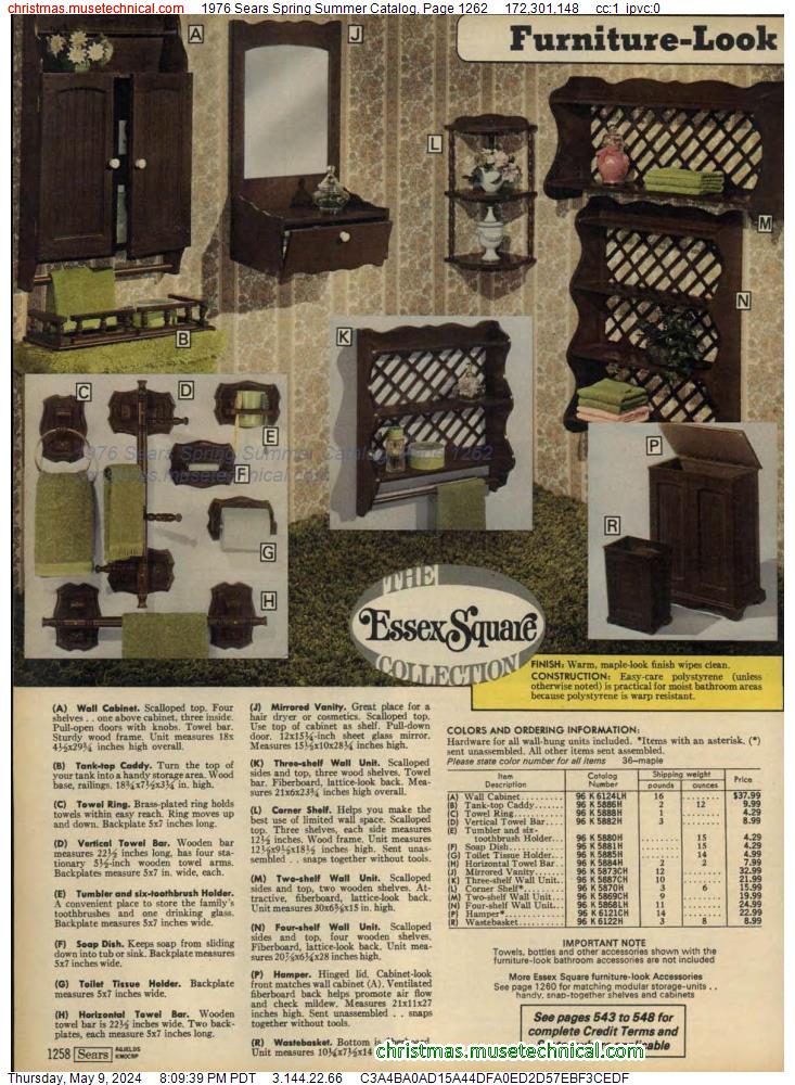 1976 Sears Spring Summer Catalog, Page 1262