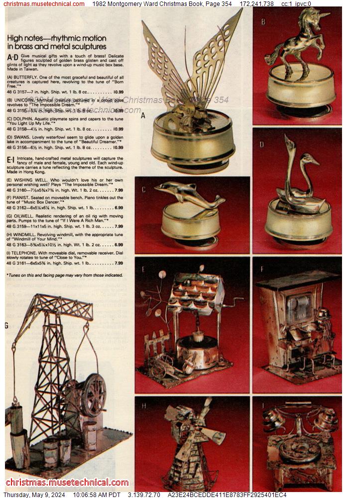 1982 Montgomery Ward Christmas Book, Page 354