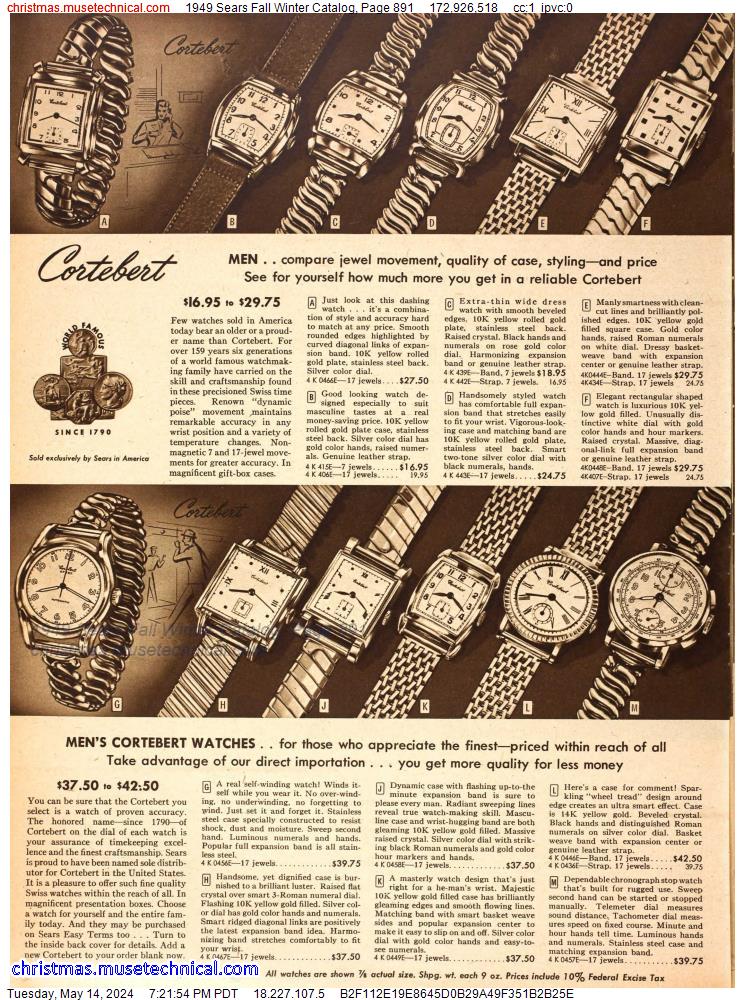 1949 Sears Fall Winter Catalog, Page 891