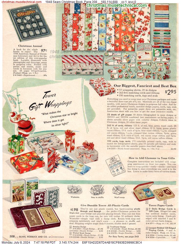 1948 Sears Christmas Book, Page 308